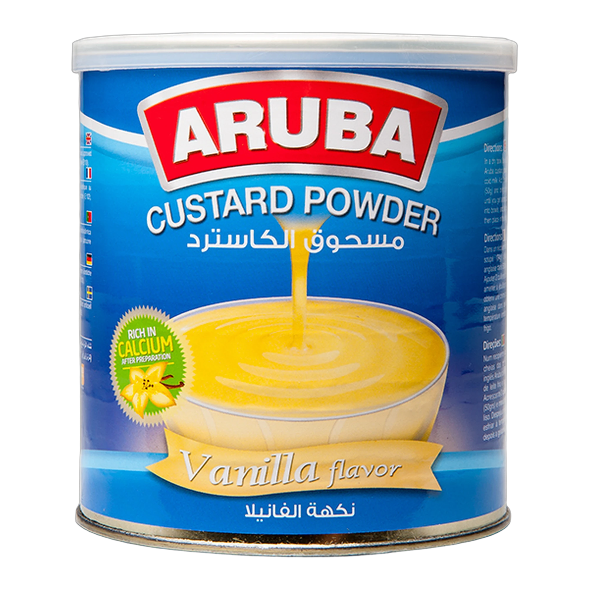 Budincă de vanilie pudră Aruba la cutie metalică