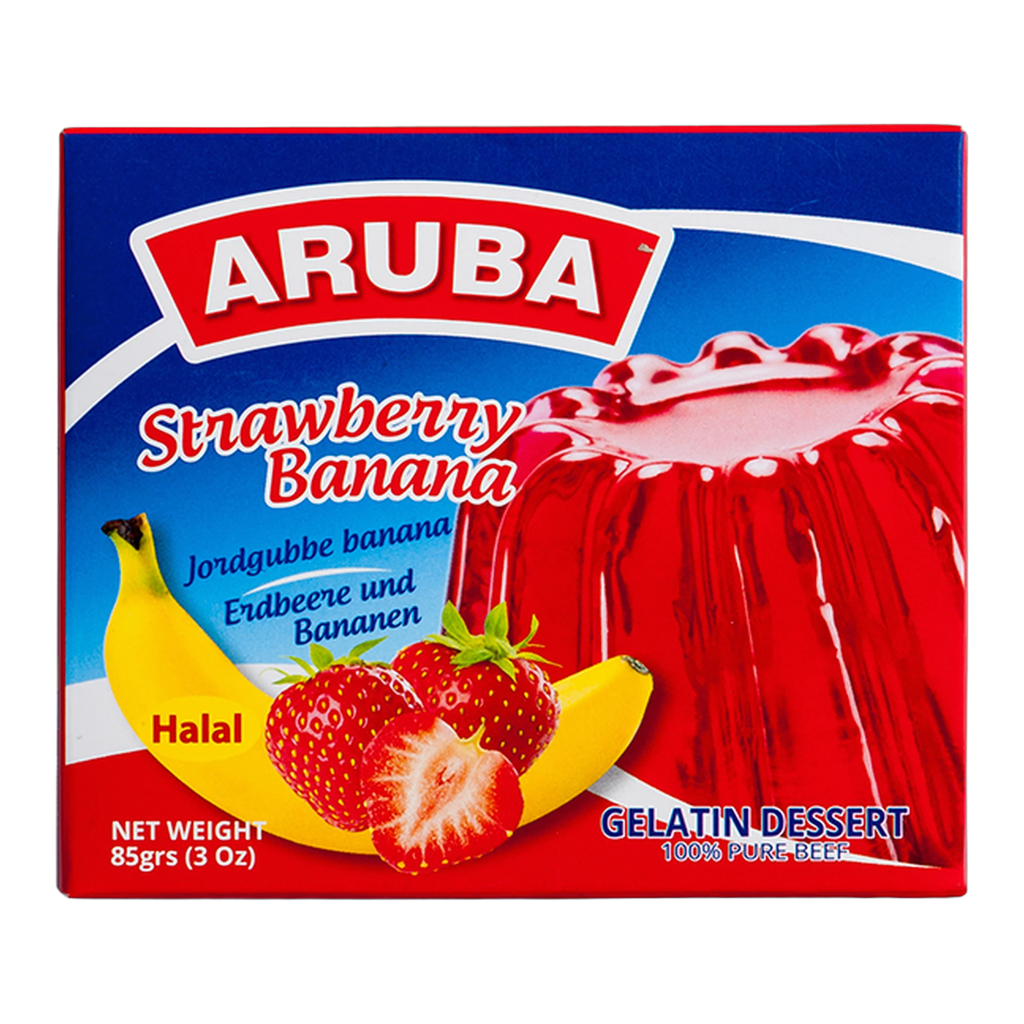 Jeleu cu Căpșuni și Banane Aruba