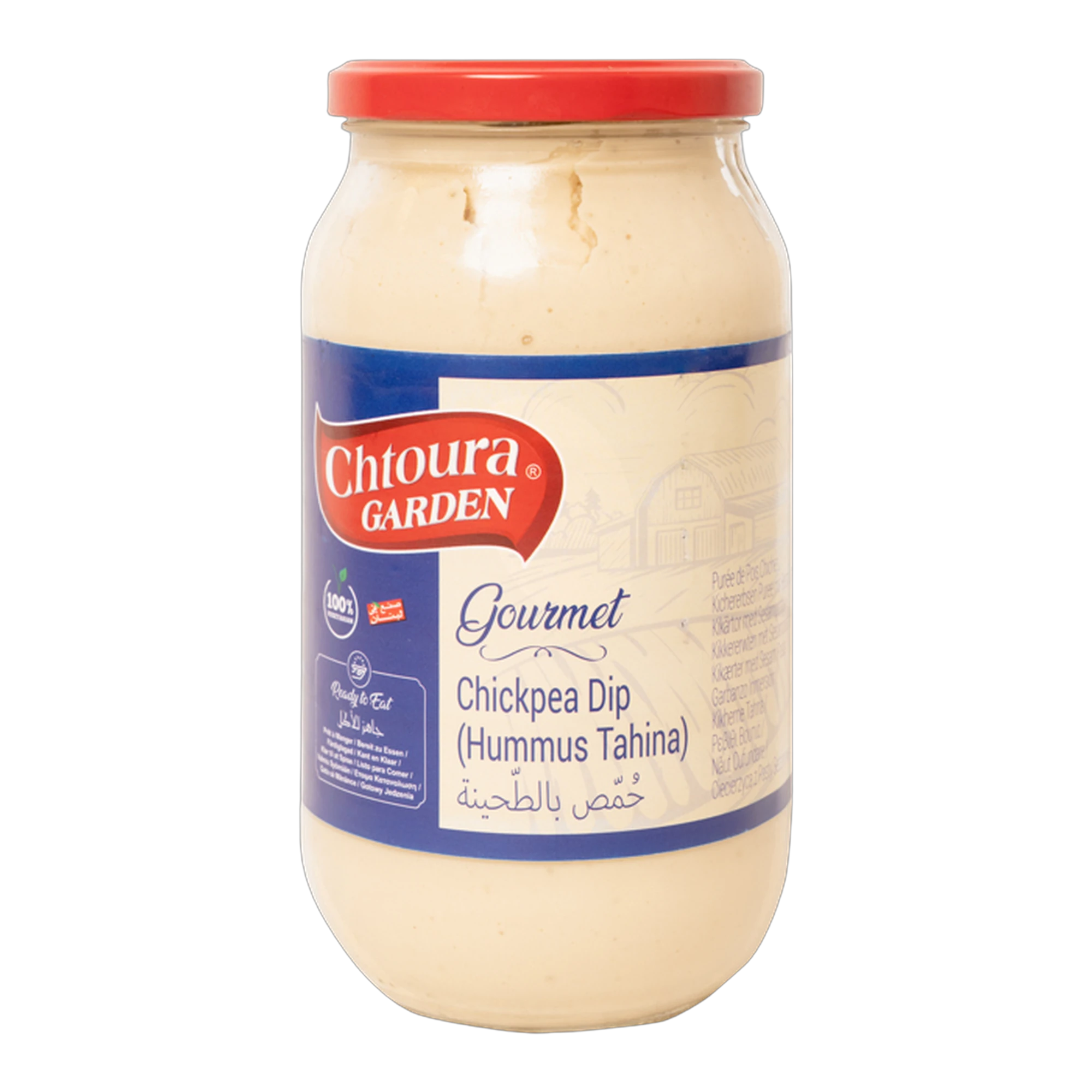 Chtoura Garden Hummus with Tahini (Glass Jar)