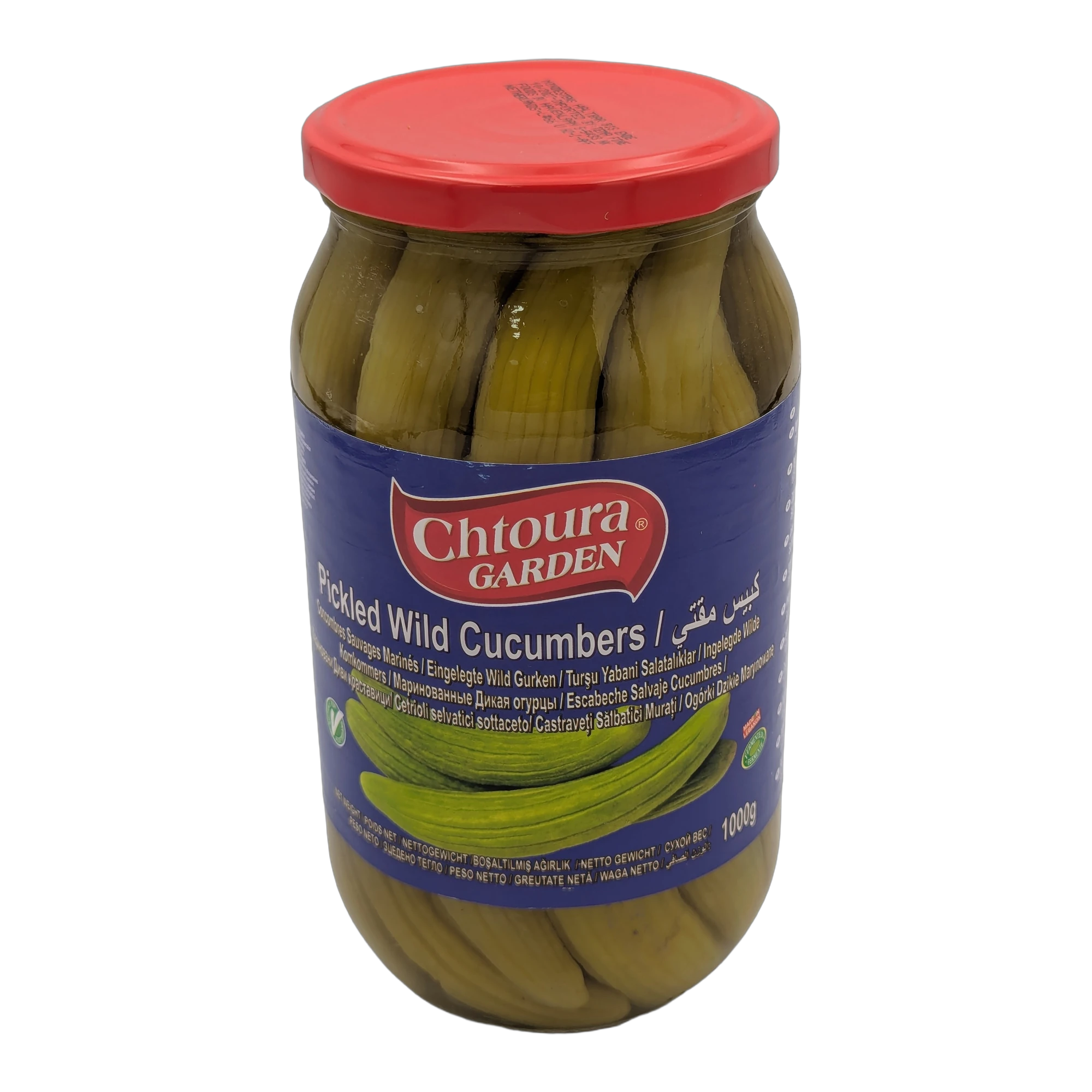 Pickled Wild Cucumbers 1kg Chtoura Garden
