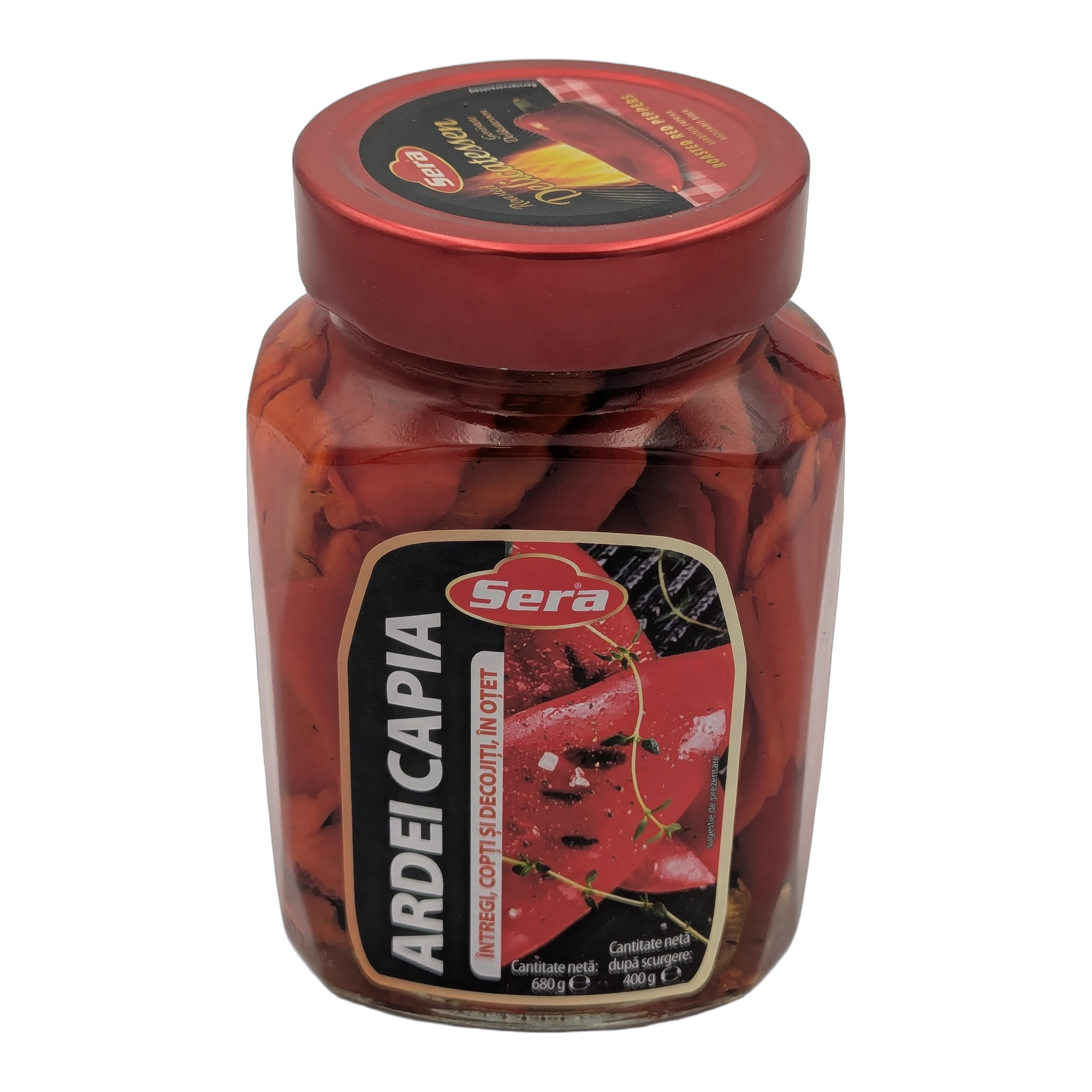 Ardei Capia Roșii Copți și Decojiți Sera