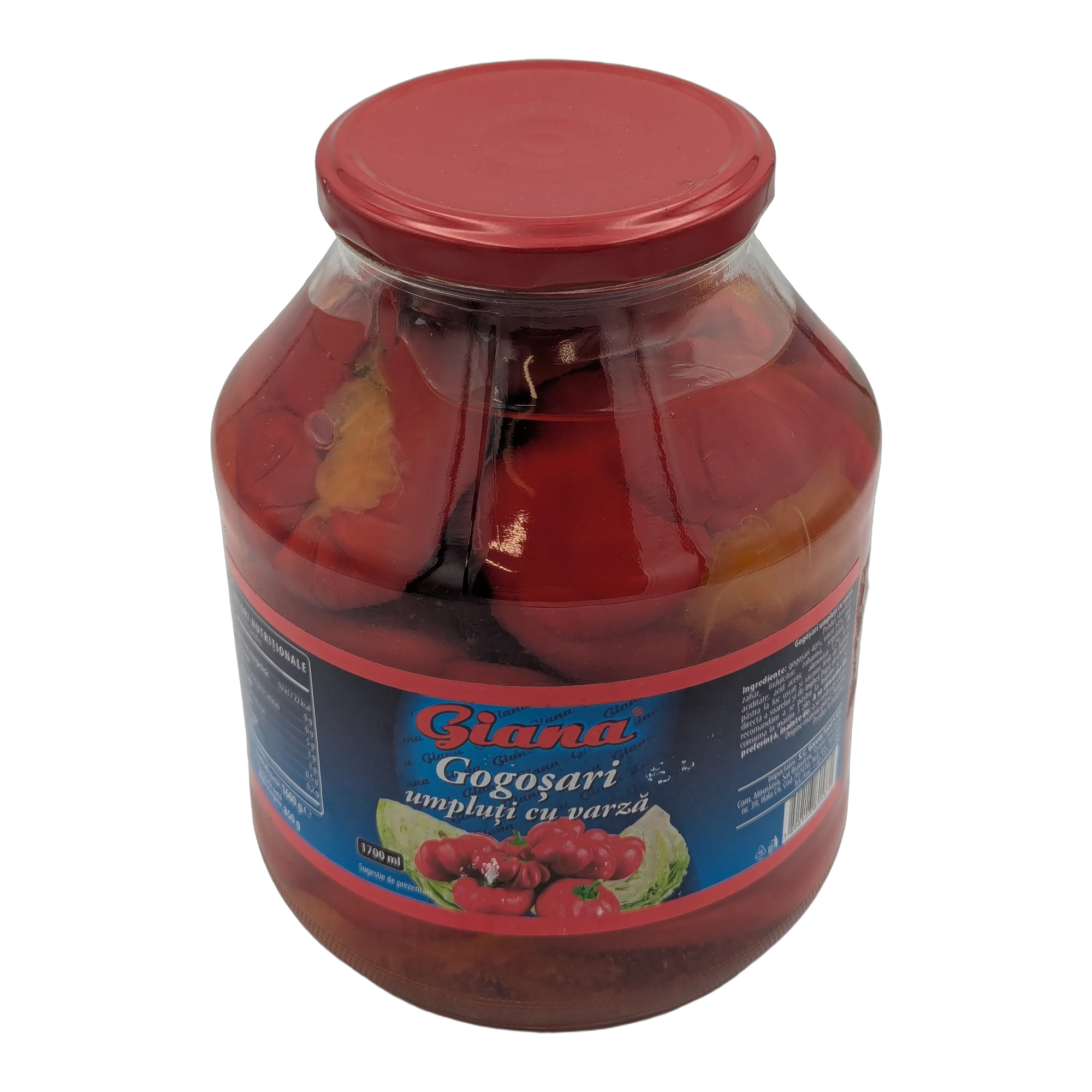 Giana Pickled Peppers Stuffed with Cabbage