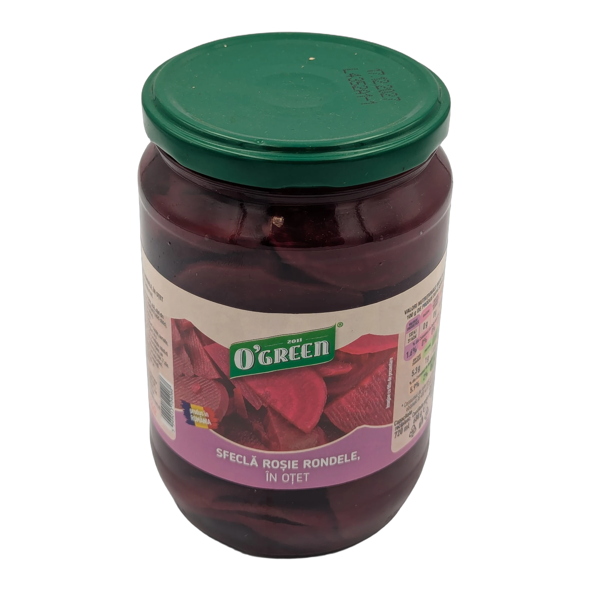 Sfeclă roșie feliată în oțet