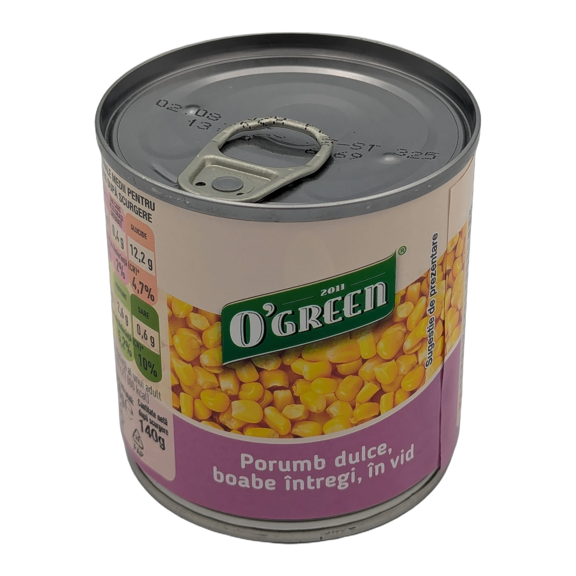 O'GREEN Whole Sweet Corn Vacuum Packed