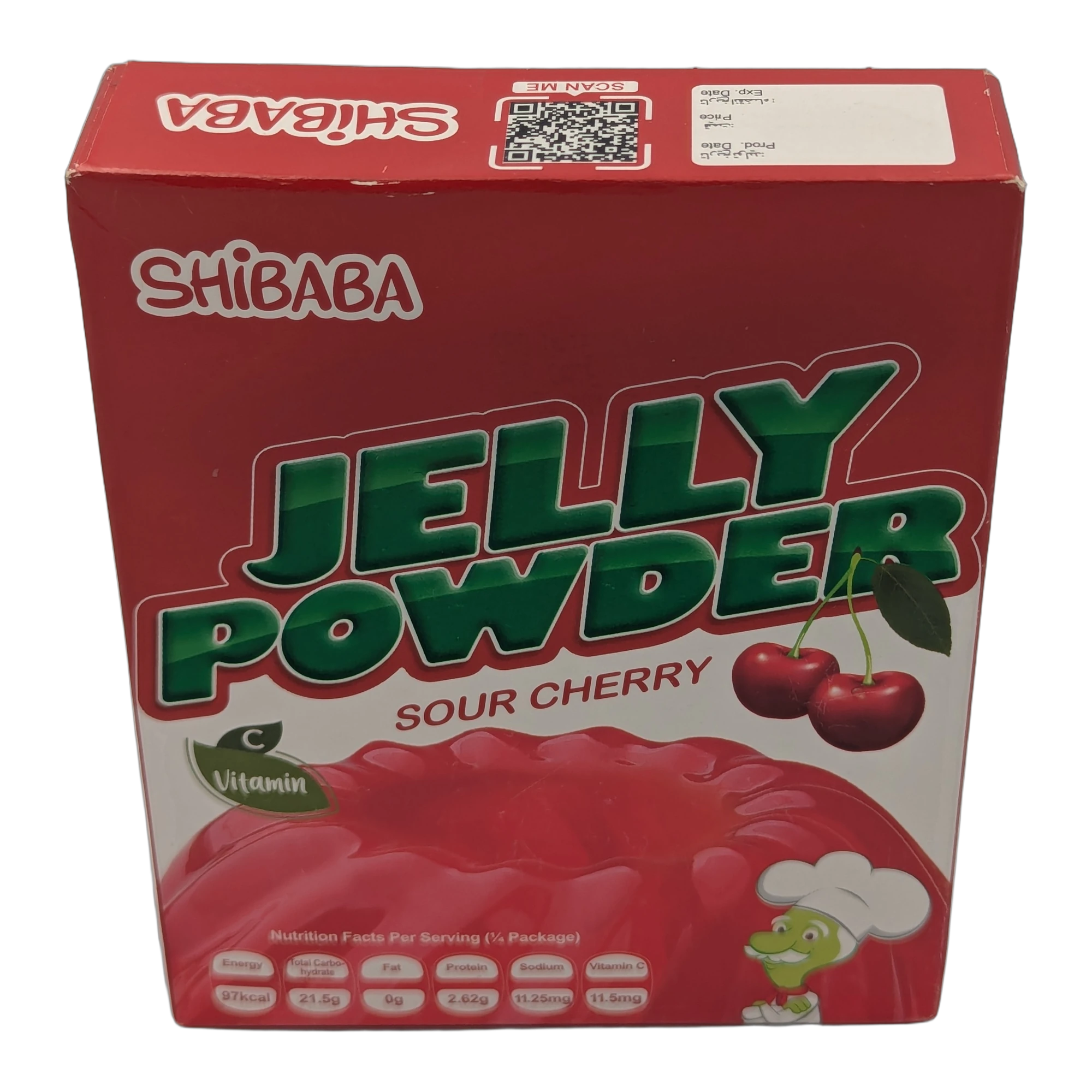 بودرة جيلي الكرز الحامض من شيبابا