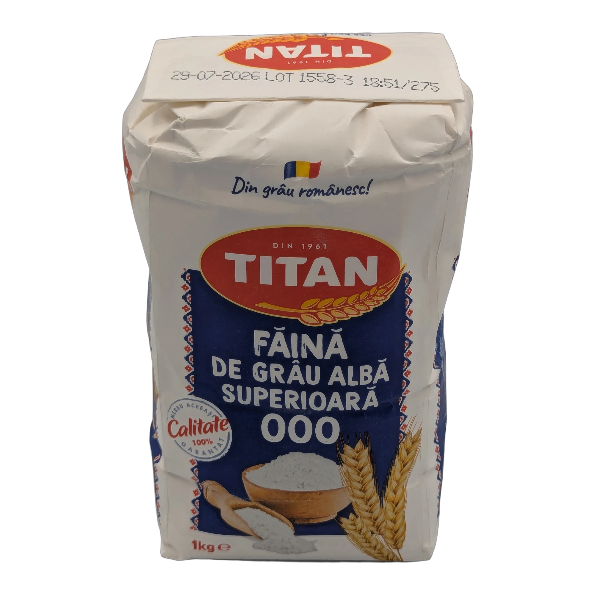 Făină albă superioară de grâu 000 Titan