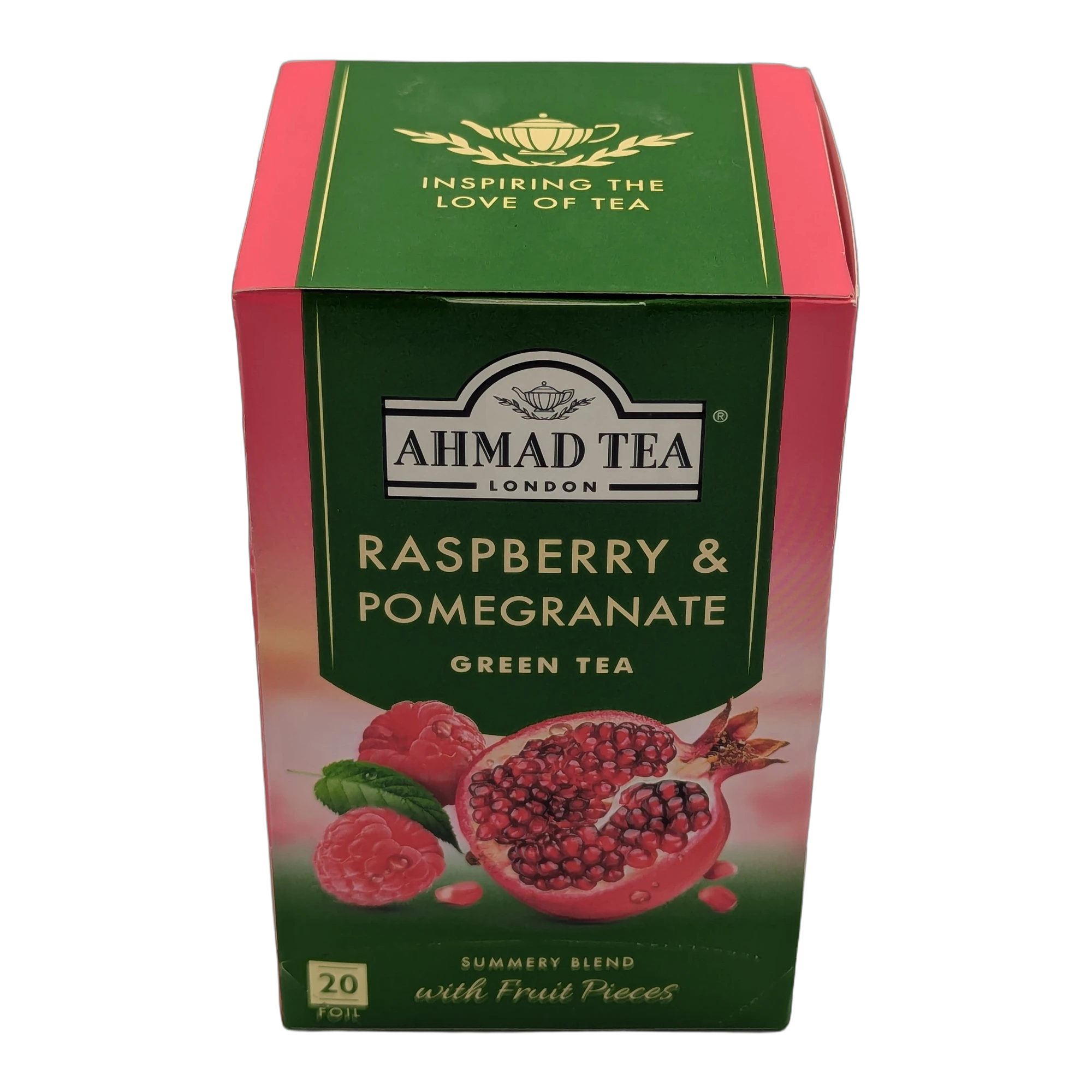 Ahmad Green Tea with Raspberry & Pomegranate