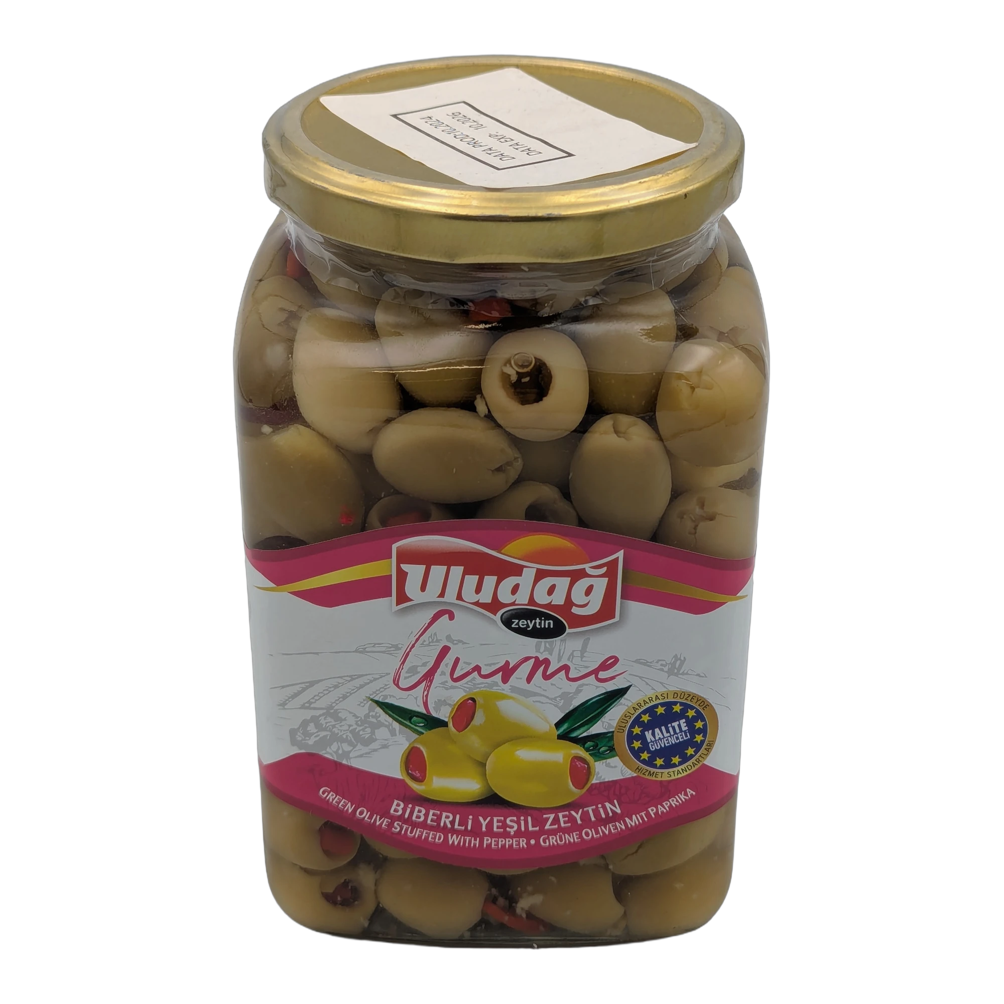 زيتون أخضر محشي بالفلفل الأحمر من أولوداغ