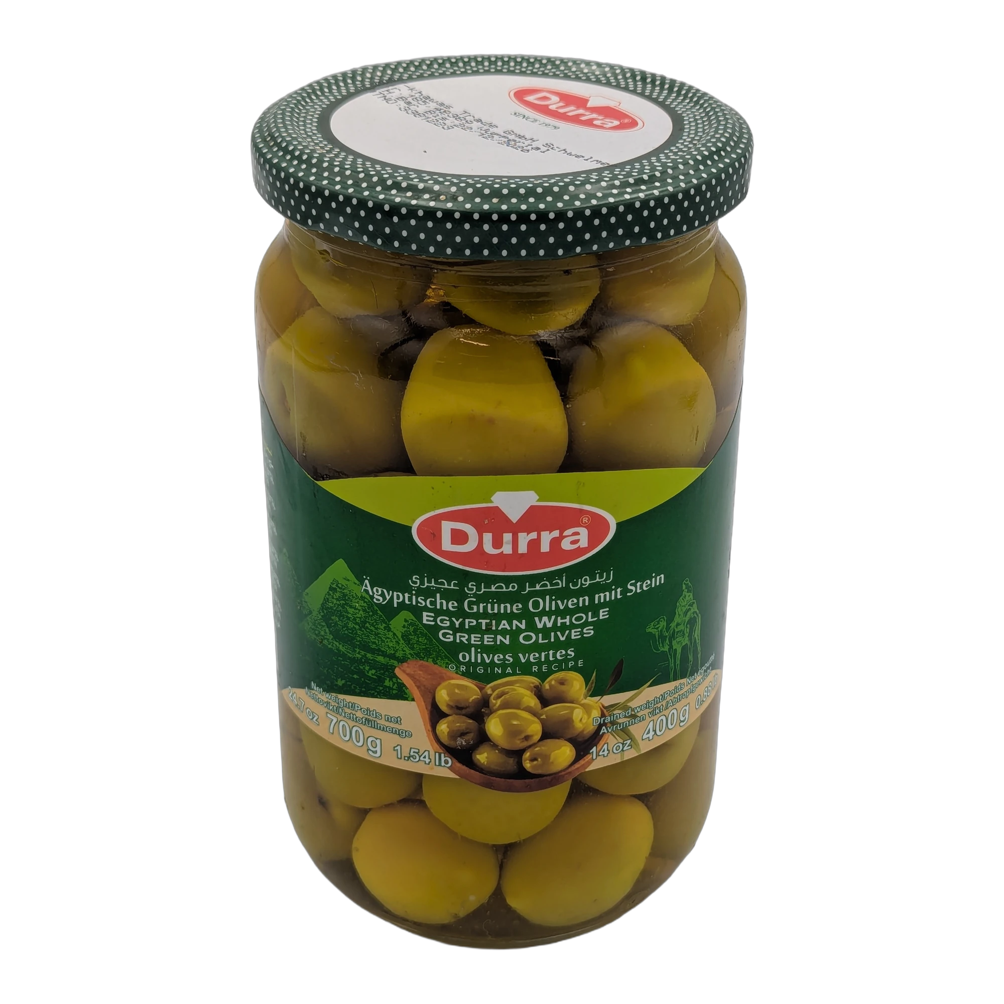 Măsline verzi întregi egiptene Durra