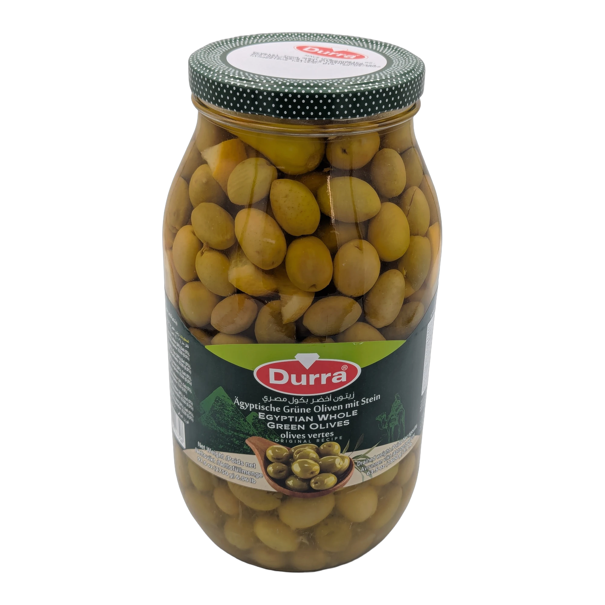 Egyptian Whole Green Olives