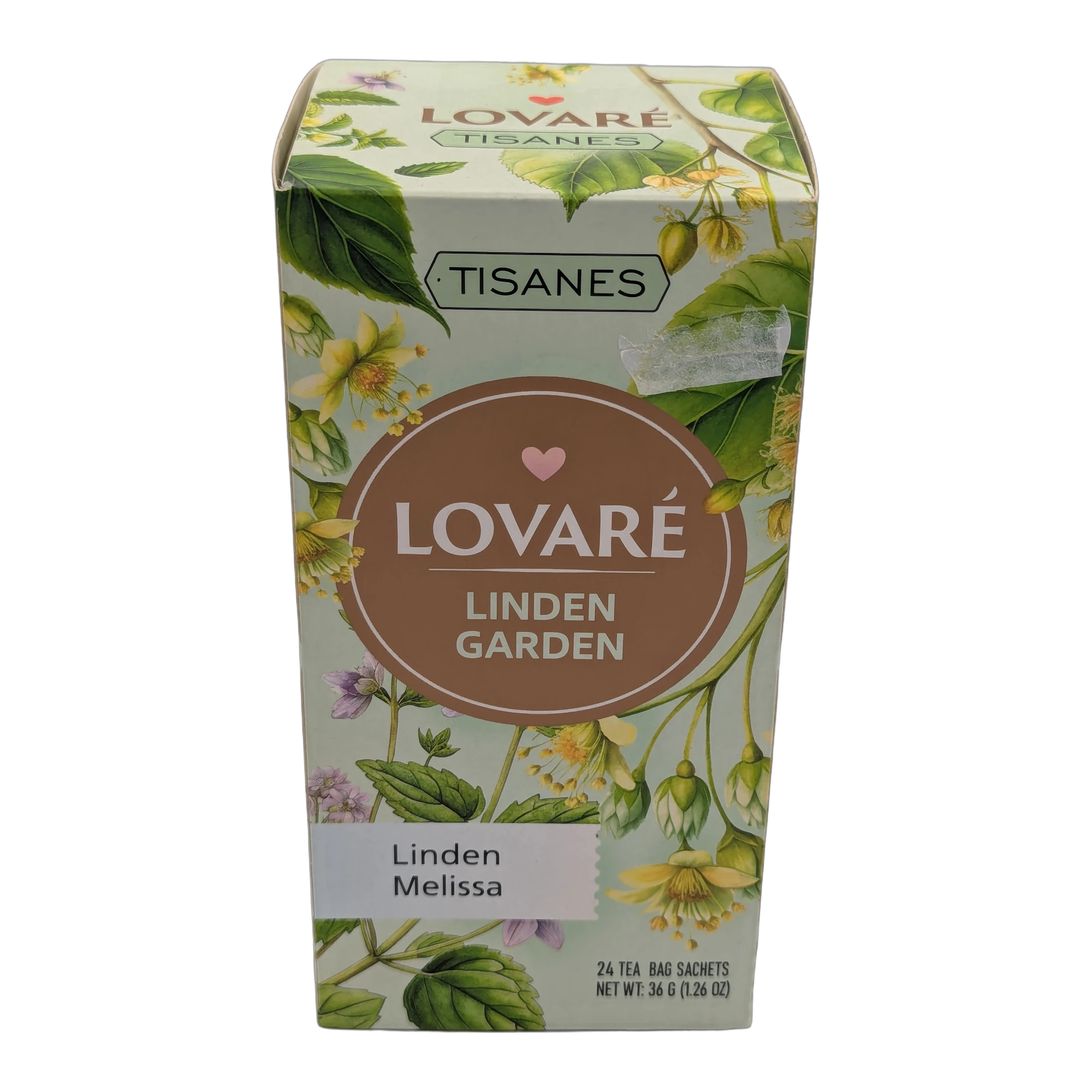 LOVARÉ Linden Garden Herbal Tea 24 Sachets