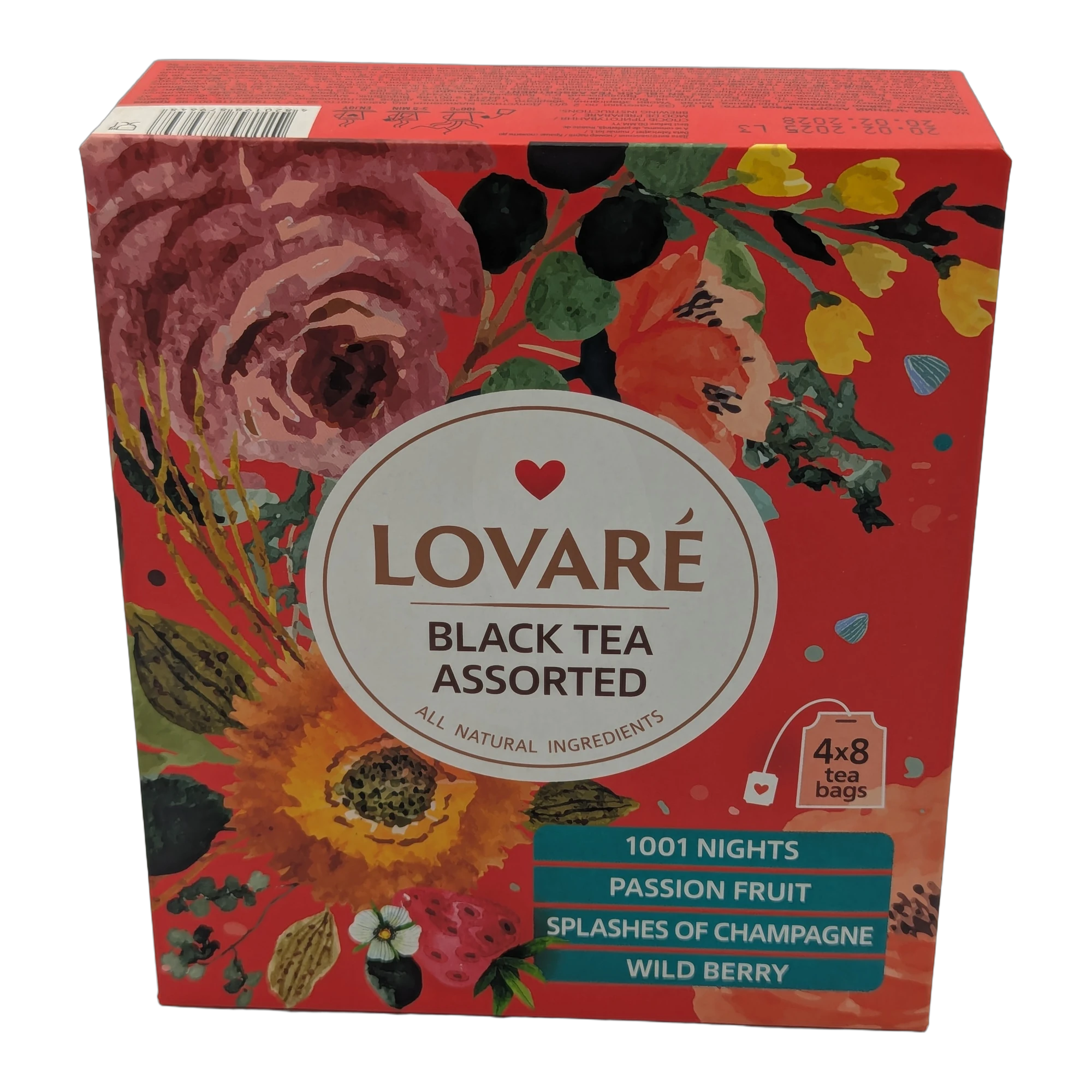 لوفارِه شاي أسود متنوع 32 كيس