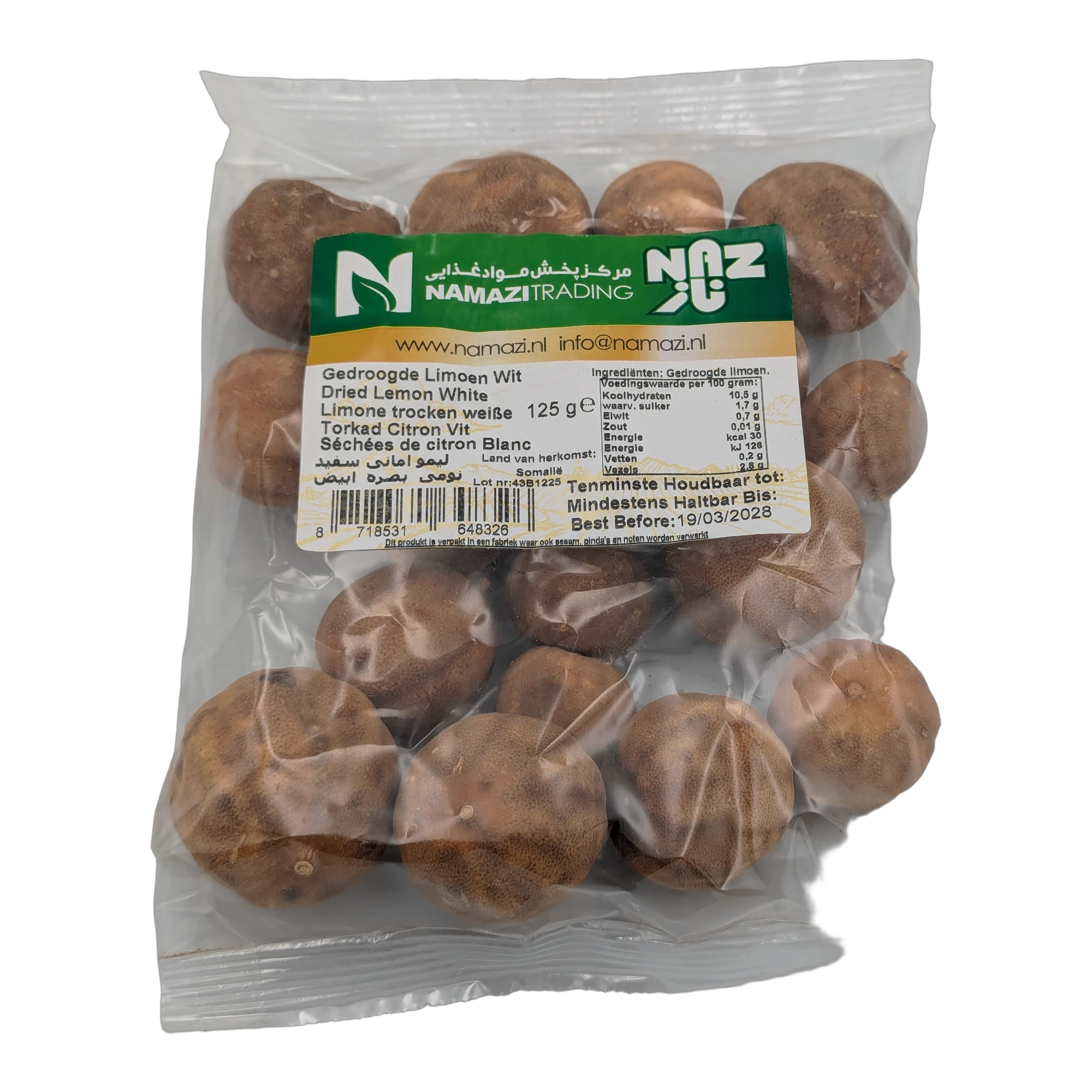 Namazi Trading Dried White Lemon Slices