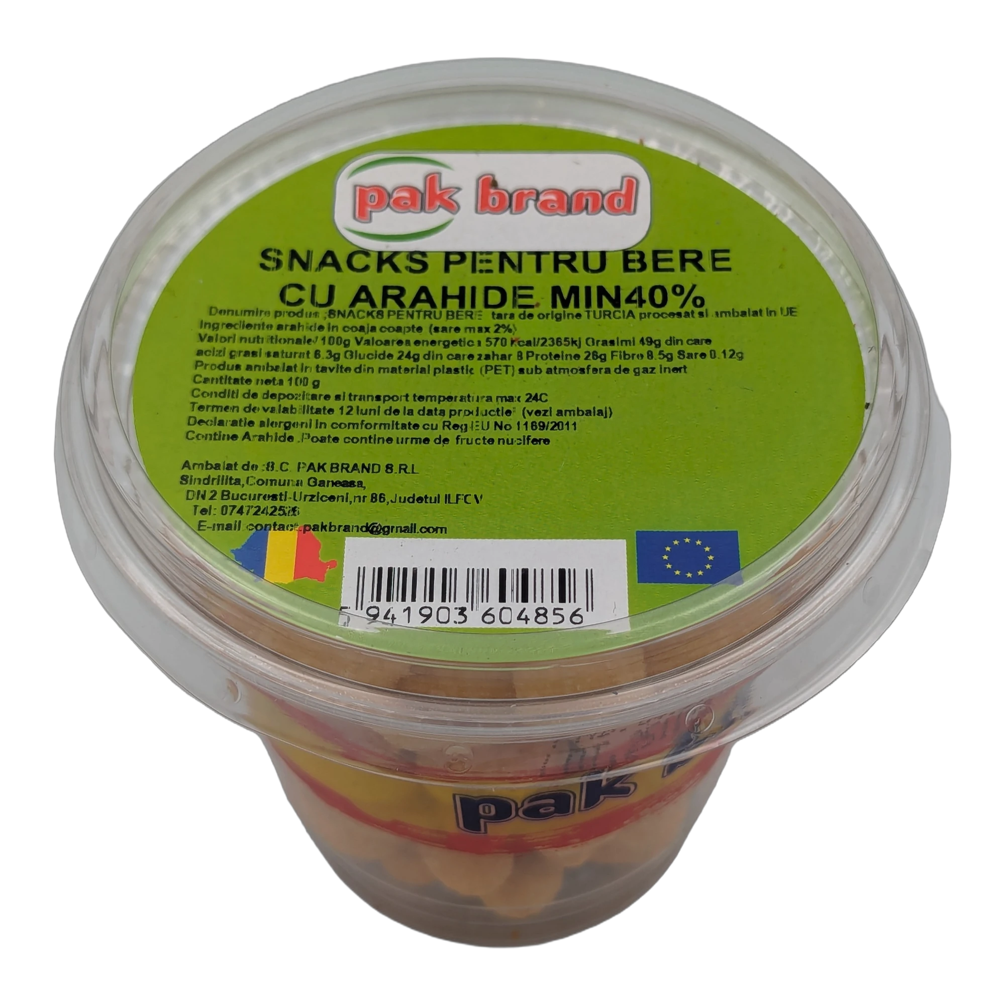 Beer Snacks with Peanuts, Min 40%