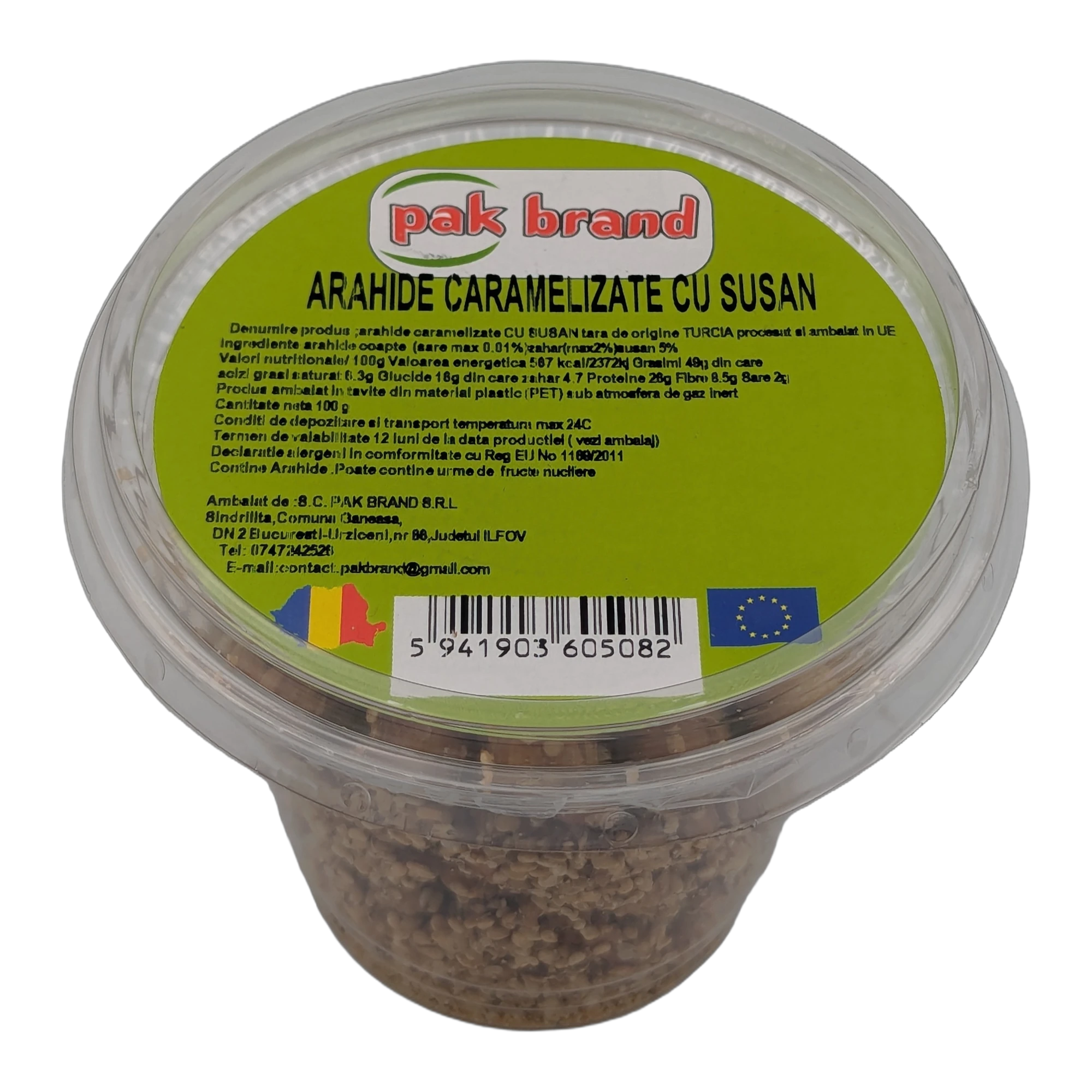 Arahide caramelizate cu susan