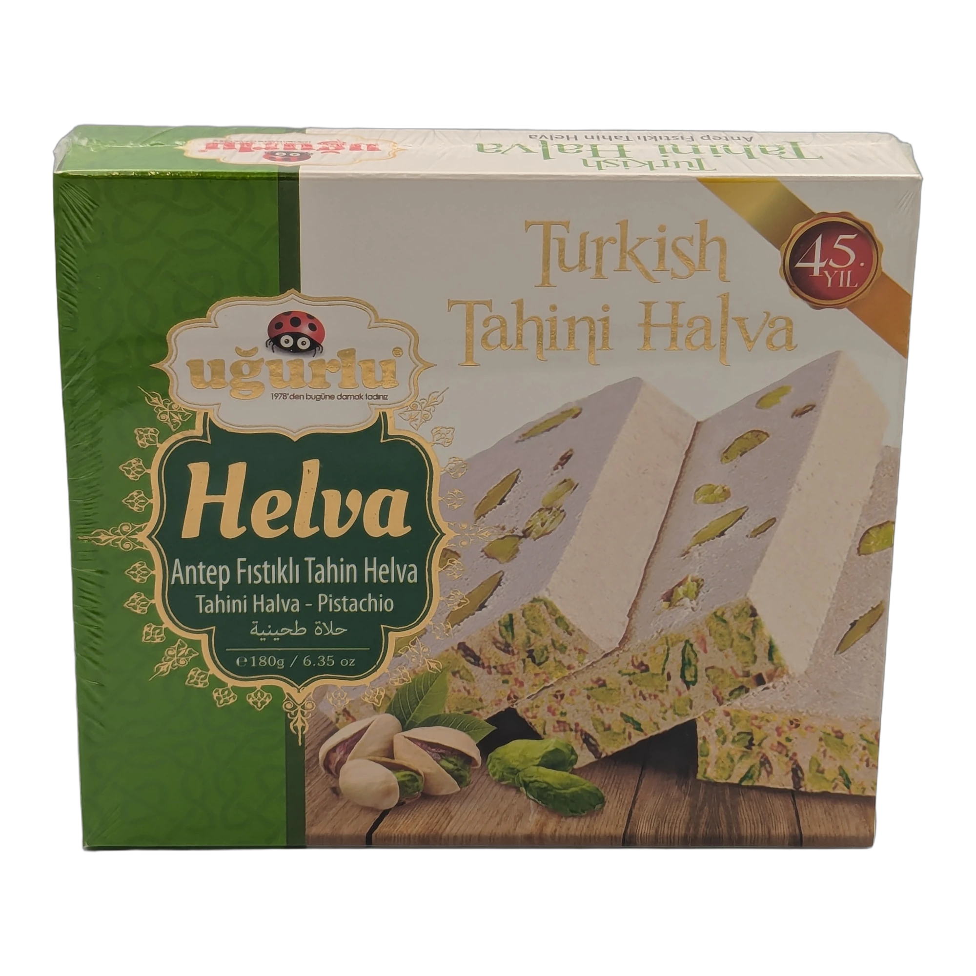 Halva din tahini cu fistic