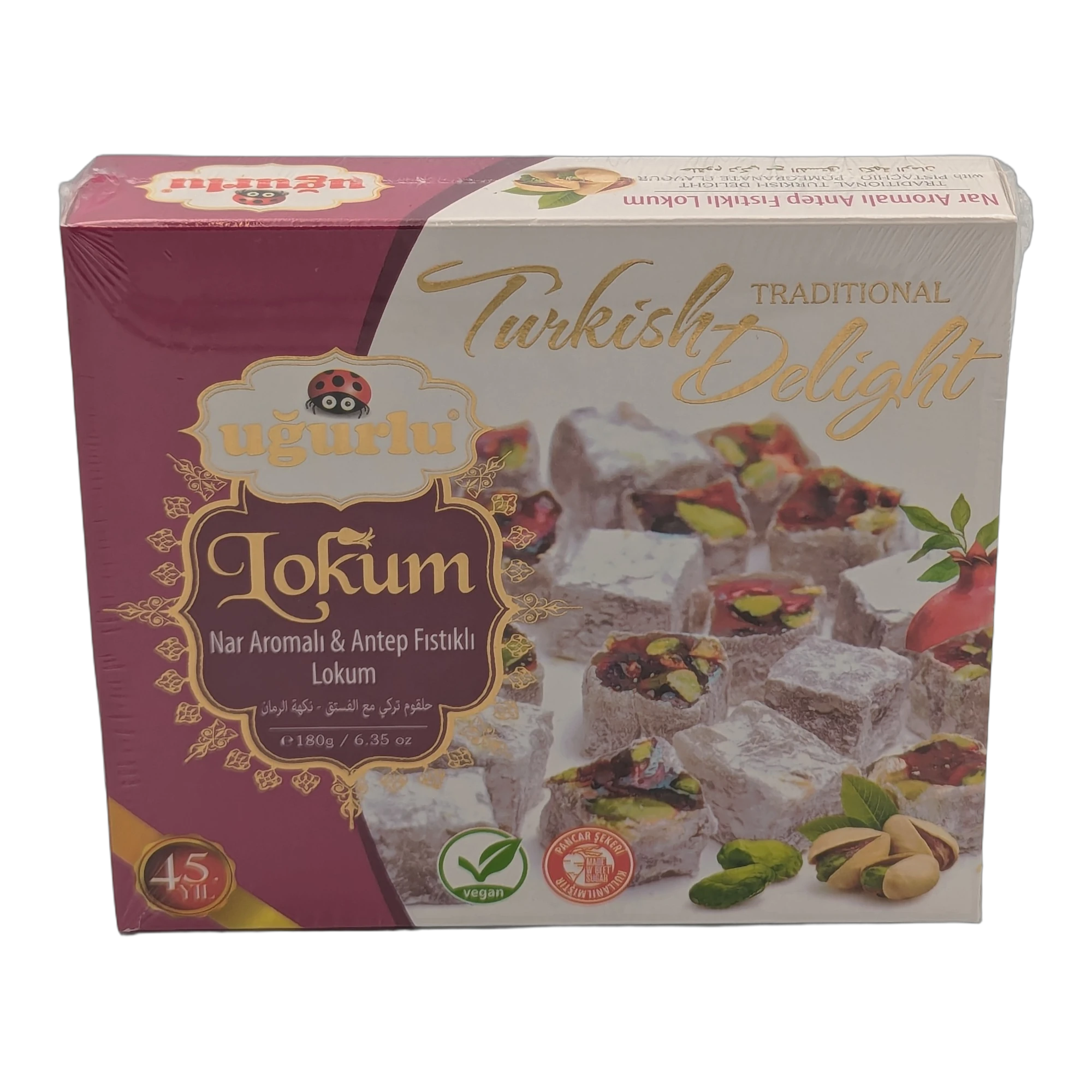 Pomegranate & Antep Pistachio Turkish Delight