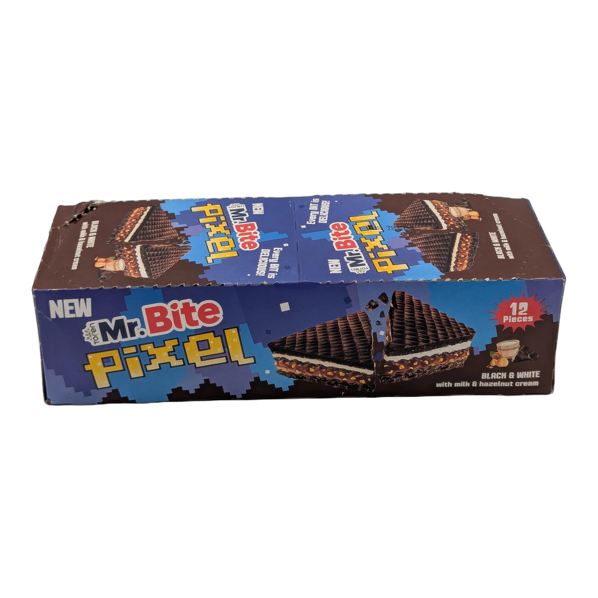 Napolitană Pixel cu cremă de lapte și alune