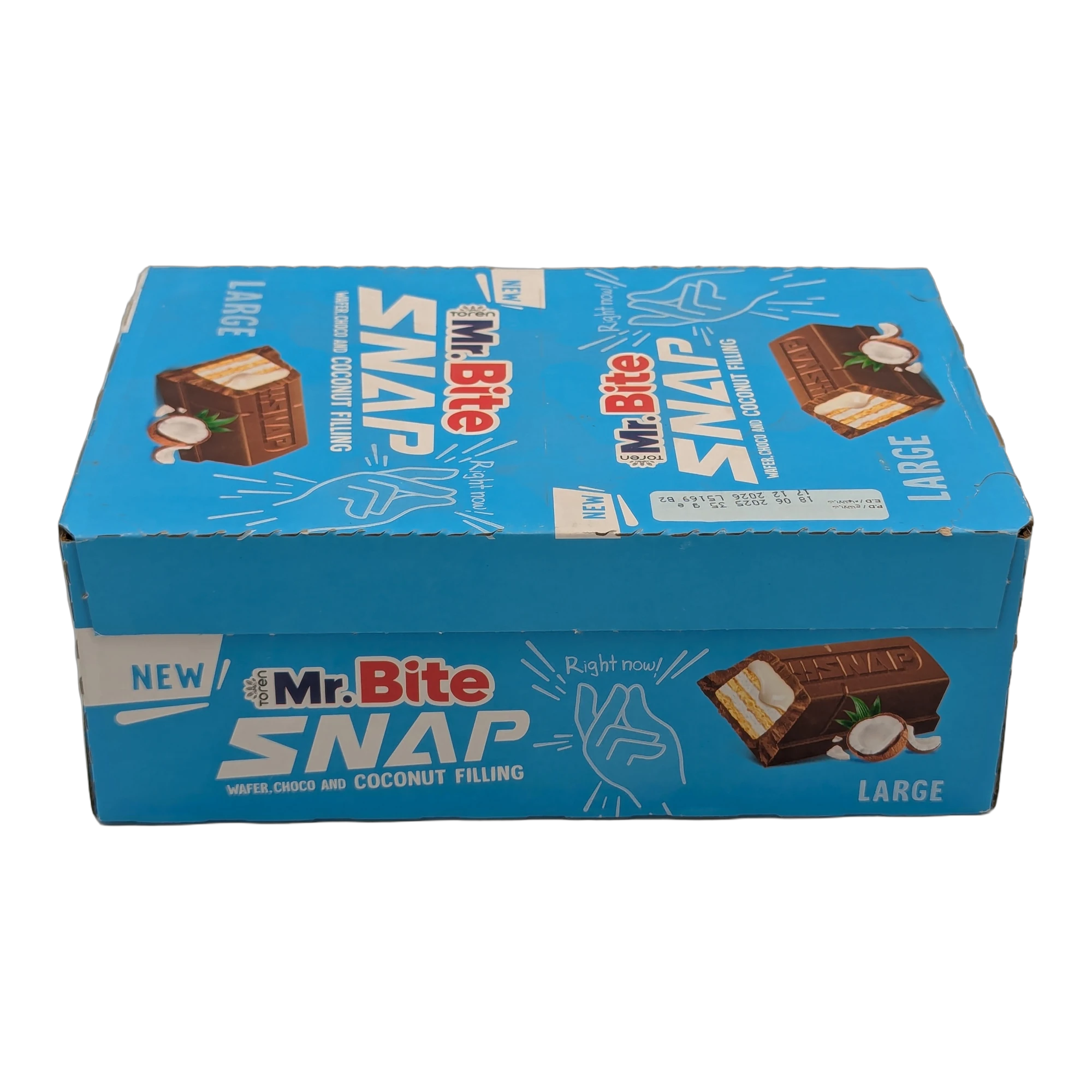 Napolitană Snap cu cremă de ciocolată și cocos