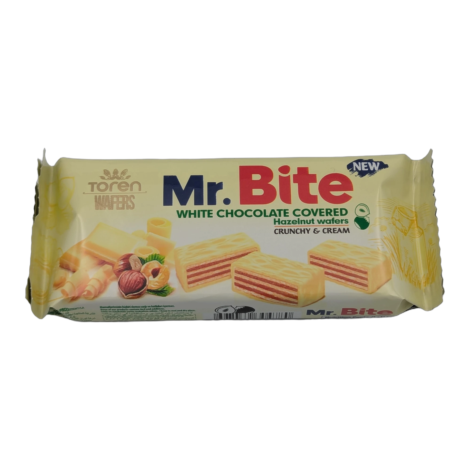 Napolitane Mr. Bite cu cremă de alune și ciocolată albă