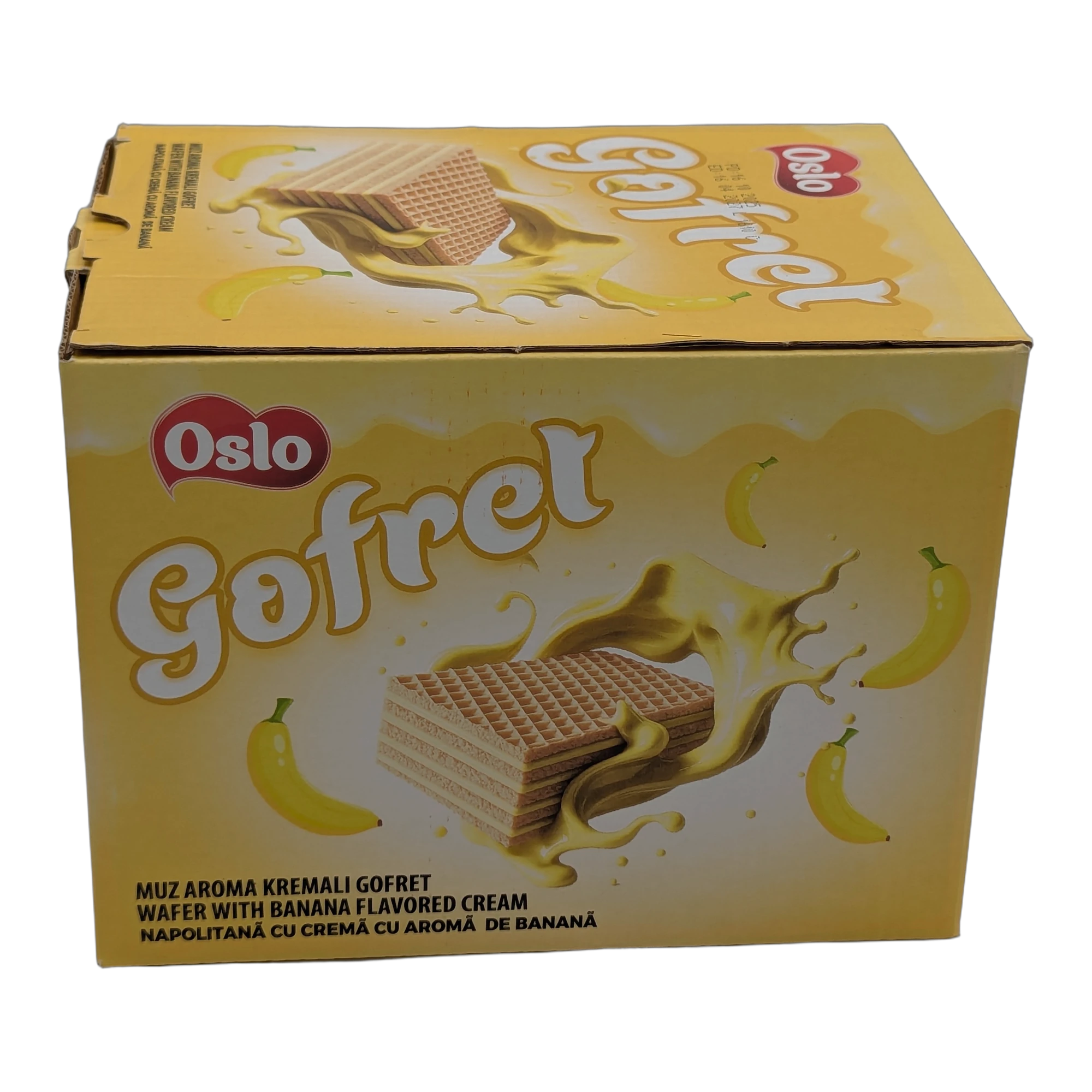 Napolitană cu cremă cu aromă de banană