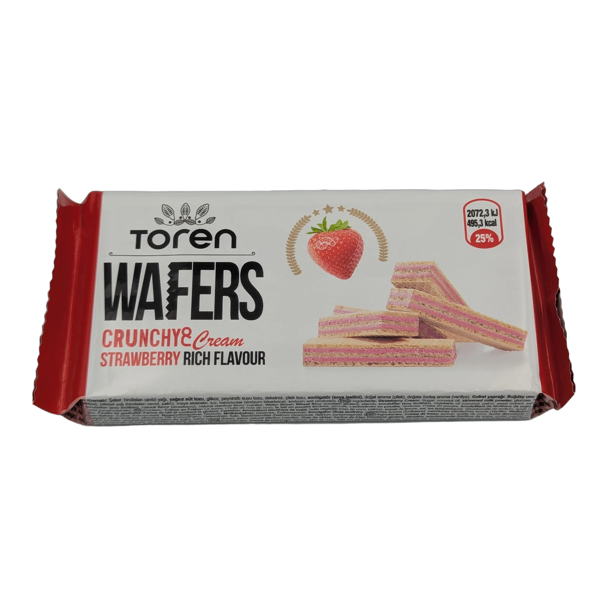 رقائق كريمية مقرمشة بنكهة الفراولة