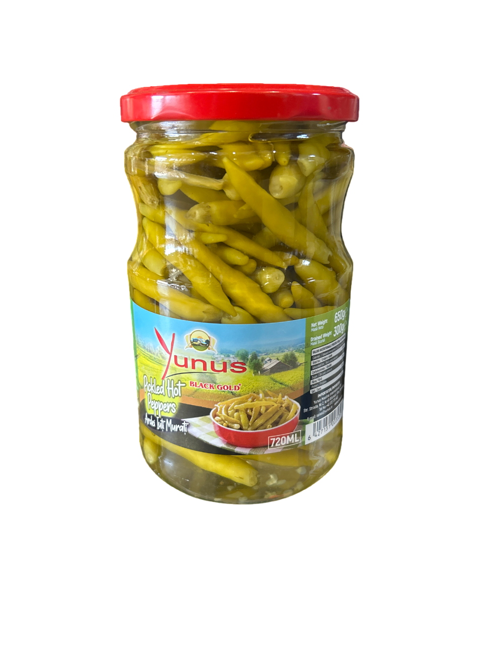 Yunus Pickled Hot Peppers Jar – Intense Flavor for Spicy Food Lovers