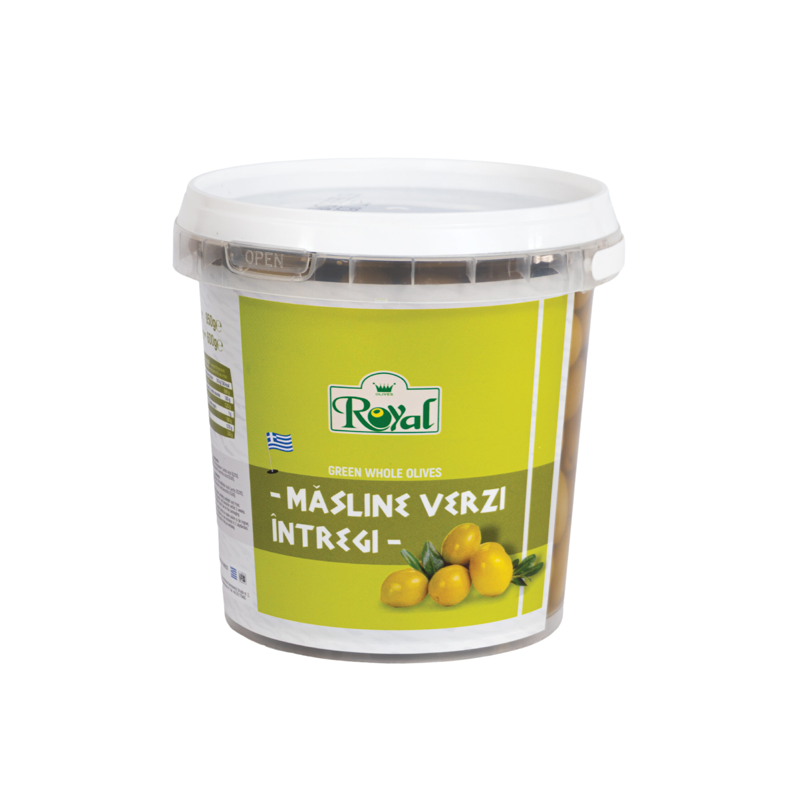 Royal Whole Green Olives in Brine 600g