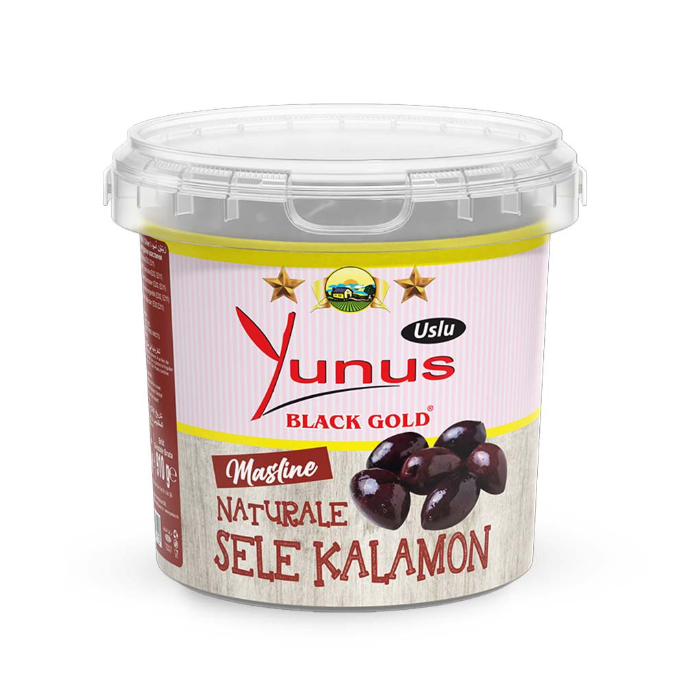 Yunus Natural Kalamon Olives in Pail 700g