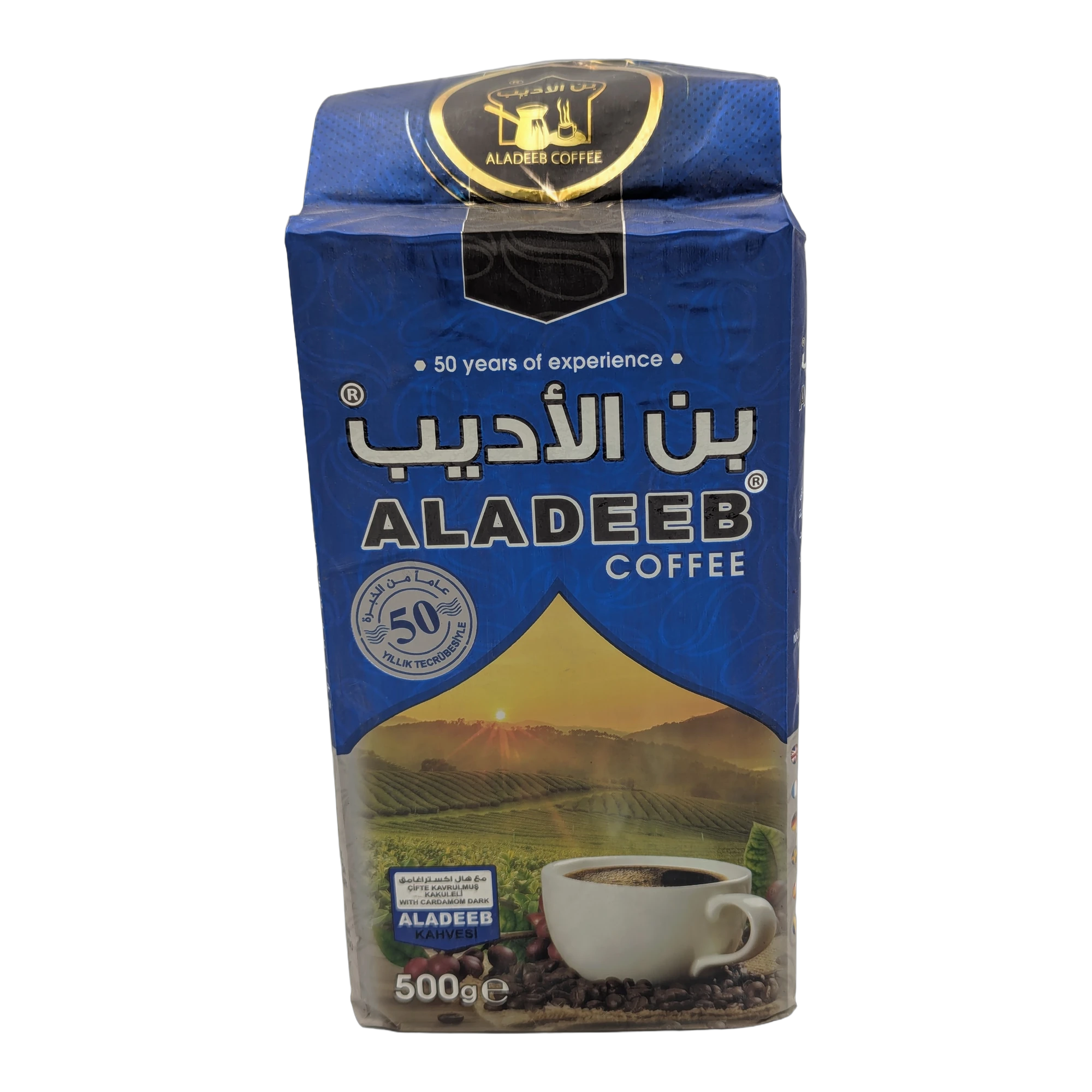 Cafea Aladeeb prăjire închisă cu cardamom