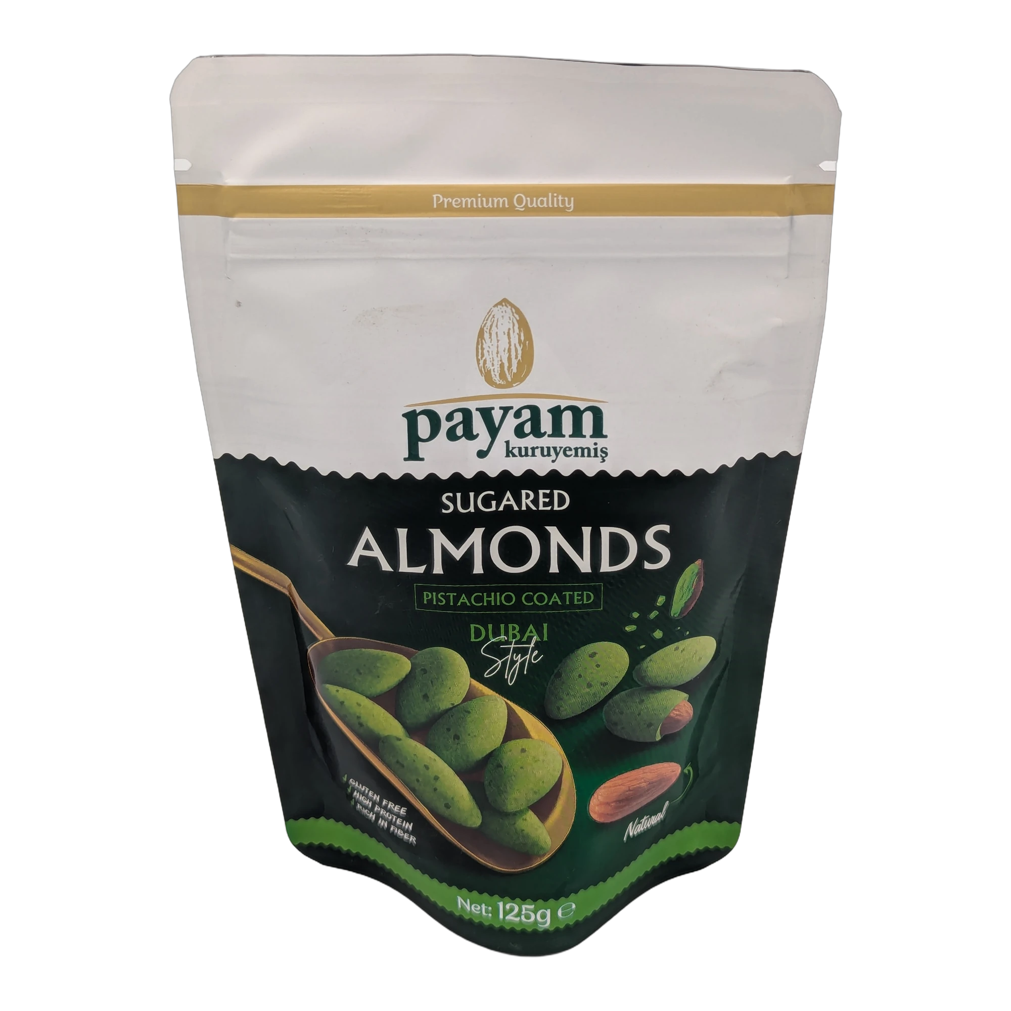 لوز مسكر ومغلف بالفستق