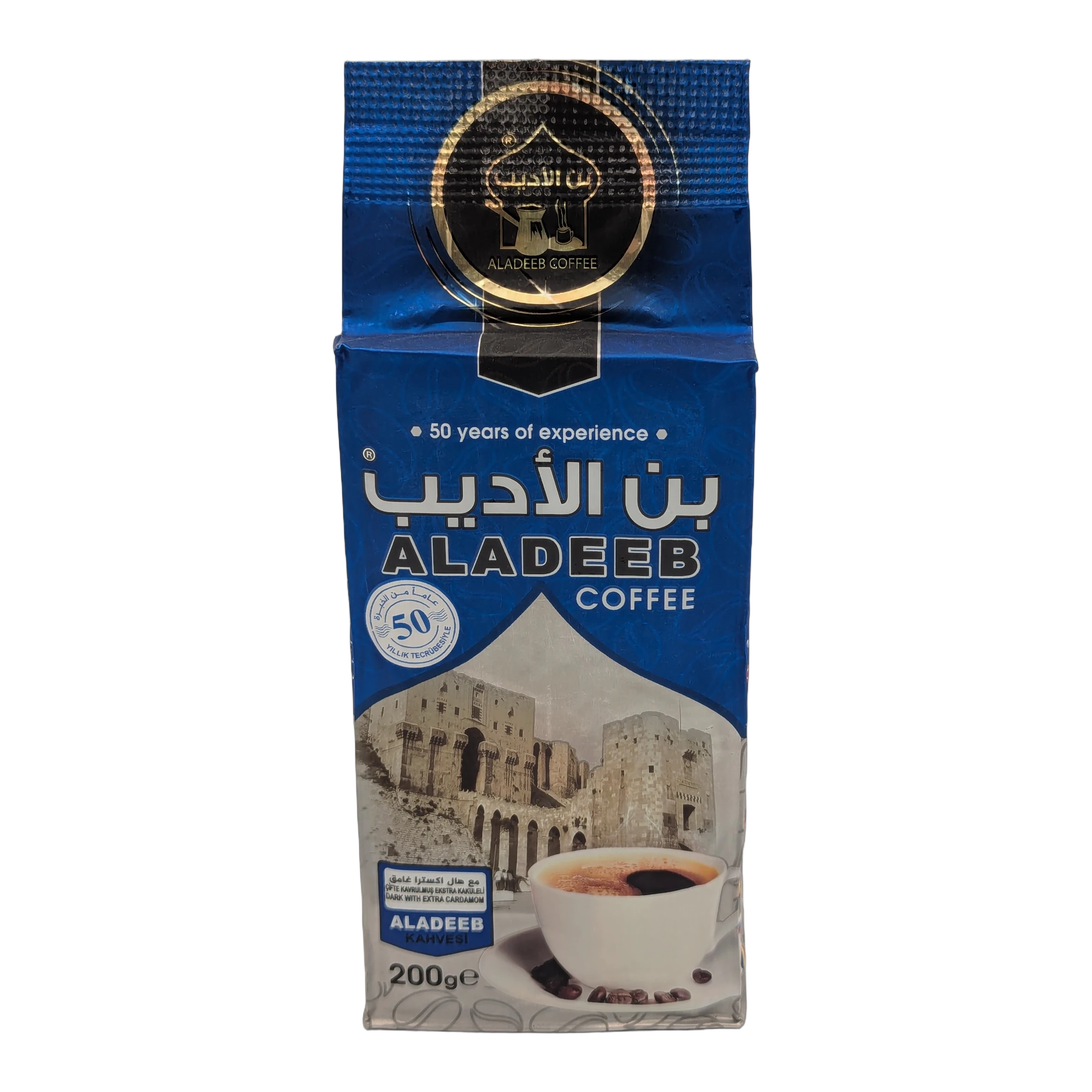 Cafea Aladeeb prăjire închisă cu cardamom extra