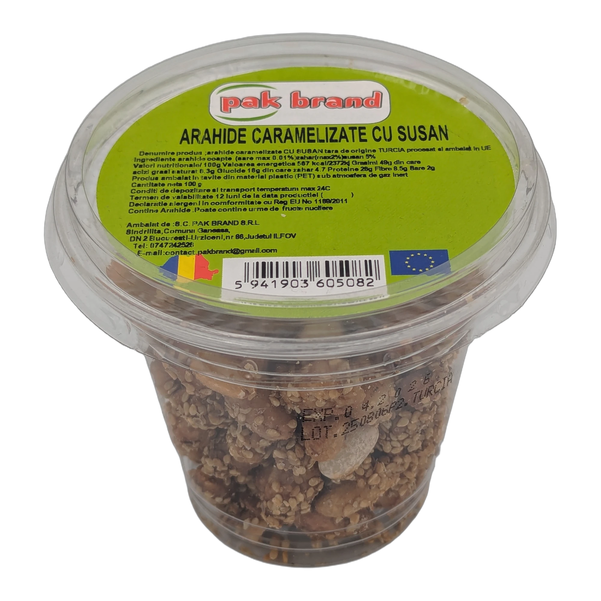 Arahide caramelizate cu susan