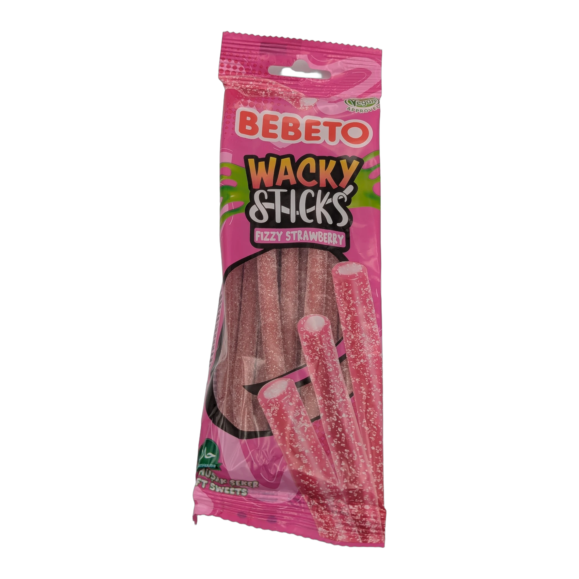 عيدان حلوى الفراولة الفوارة من Bebeto