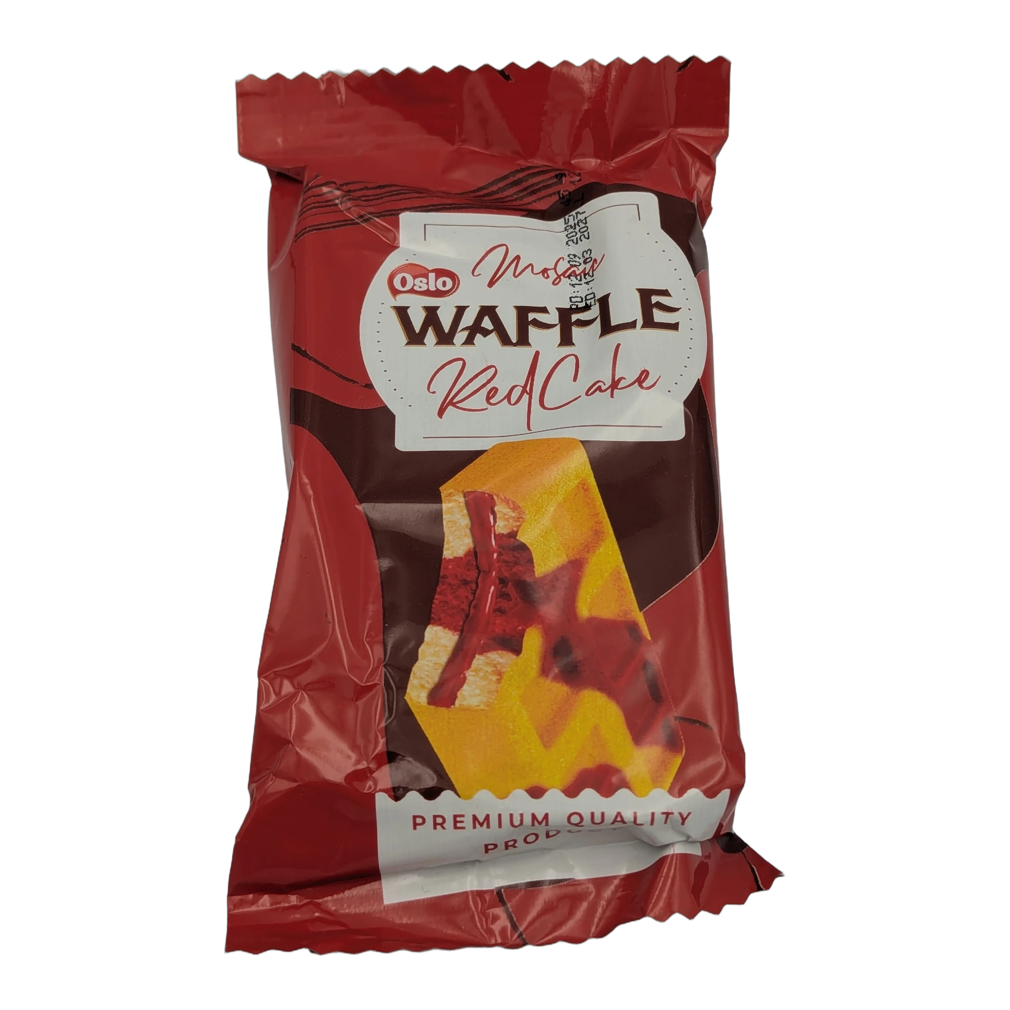 Mosaic Waffle Red Cake