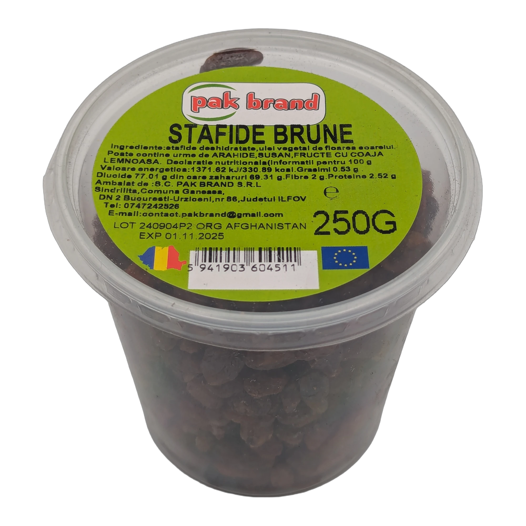 Stafide brune Pak Brand