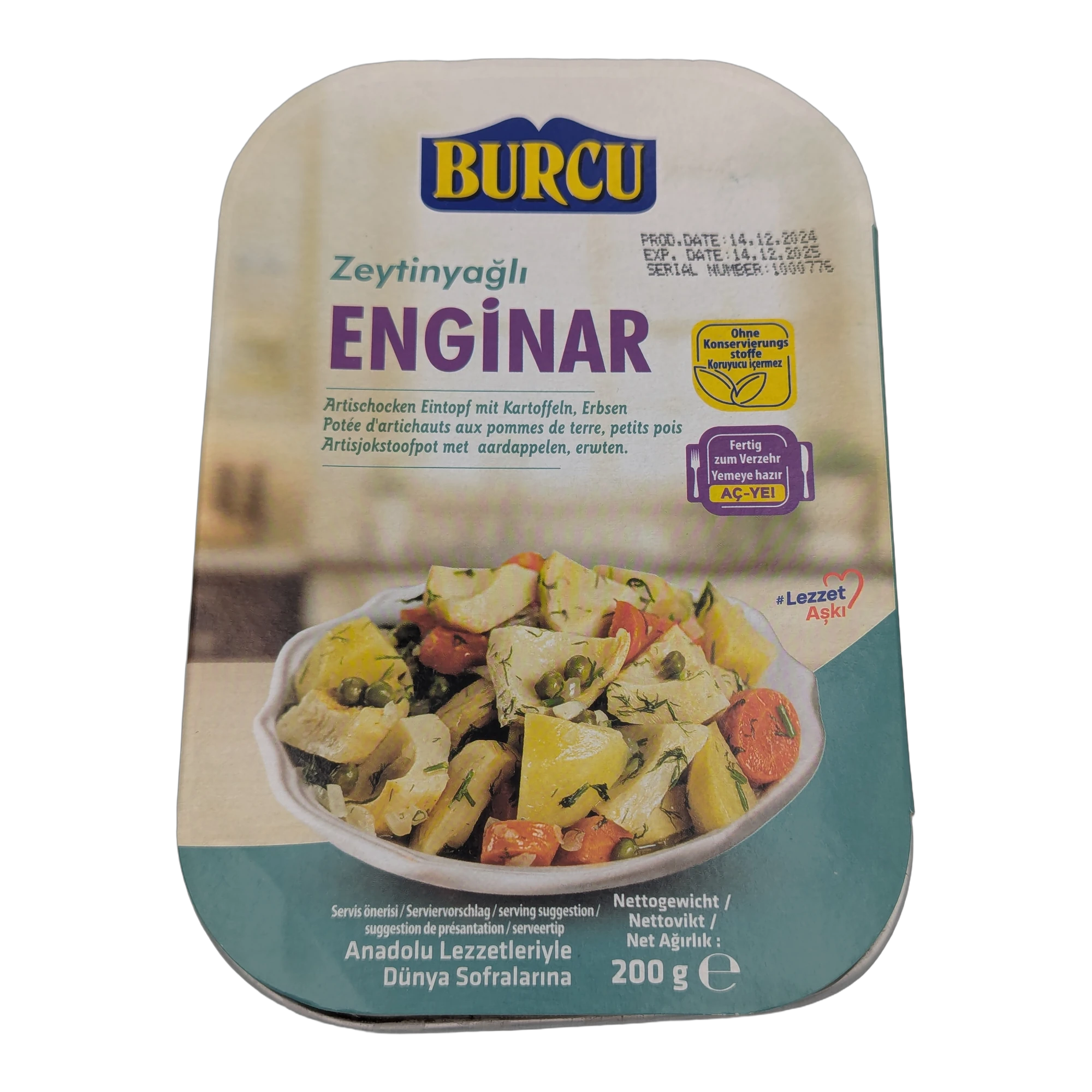 Anghinare în ulei de măsline Burcu