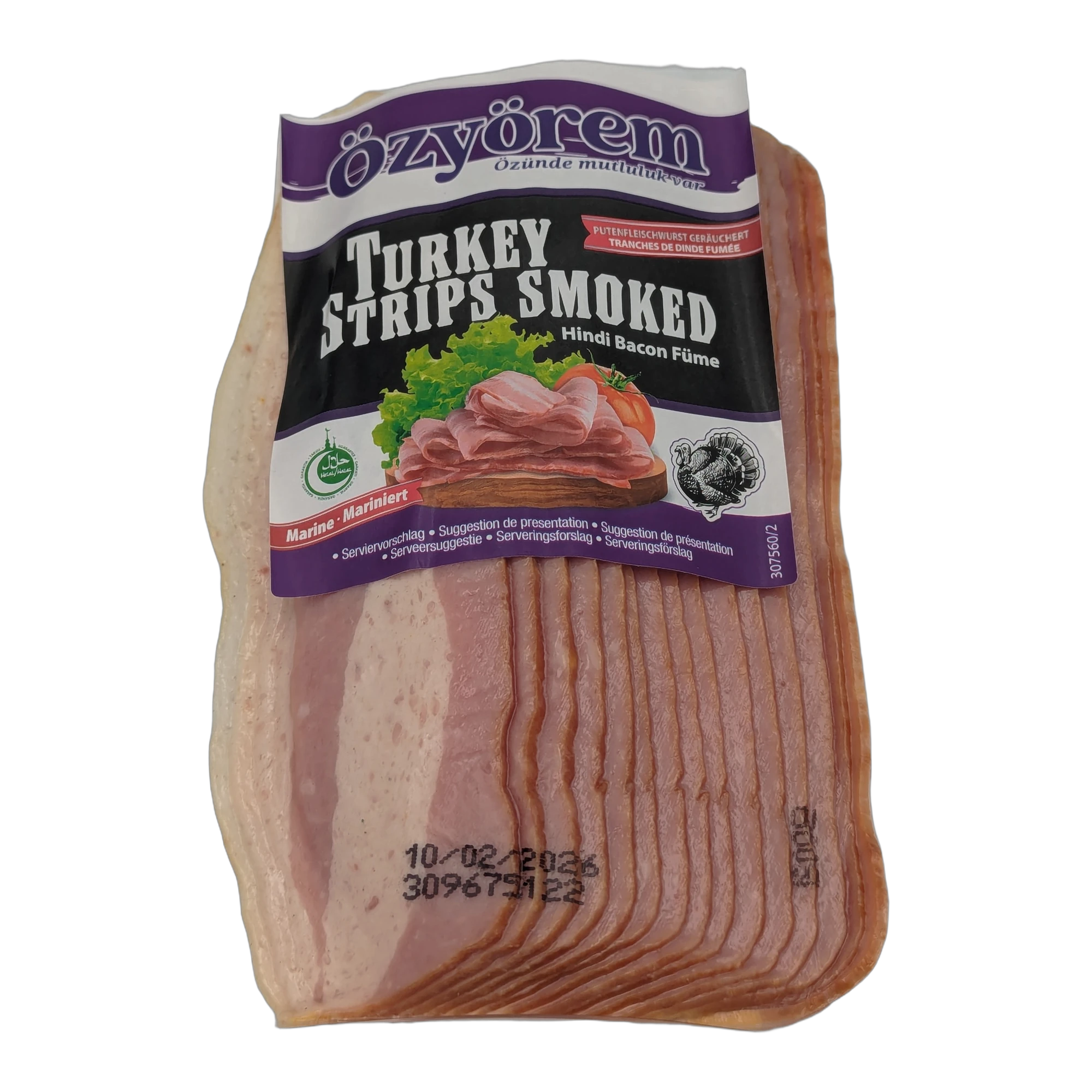 شرائح ديك رومي مدخن